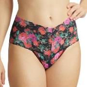 Hanky Panky Signature Lace Print Retro Thong Mixed Nylon One Size Dame...