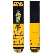 Happy Sock Star Wars C-3PO Sock Schwarz/Gelb Baumwolle Gr 41/46