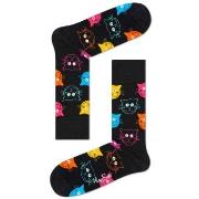 Happy Socks Cat Sock Schwarz gemustert Gr 41/46