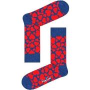 Happy Socks Heart Crew Sock Dunkelblau Baumwolle Gr 41/46