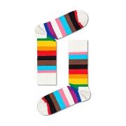 Happy socks 3P Pride Stripe Sock Weiß Muster Baumwolle Gr 41/46