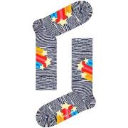 Happy Socks Shooting Stars Sock Grau Baumwolle Gr 41/46