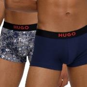 HUGO 2P Brother Trunk Blau/Weiß Baumwolle Medium Herren