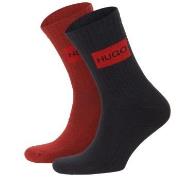 HUGO 2P Label Rib Socks Blau/Rot Gr 39/42 Herren