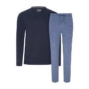 Jockey Night And Day Long Pyjama Marine/Blau Small Herren