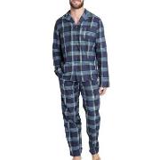Jockey Woven Pyjama 3XL-6XL Blau/Hellblau 3XL Herren