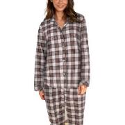 Lady Avenue Cotton Flannel Pyjamas Rot/Grün Baumwolle Small Damen
