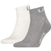 Levis 2P Sport Logo Mid Cut Sock Weiß/Grau Gr 39/42