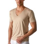 Mey Dry Cotton Functional V-Neck Shirt Beige Small Herren