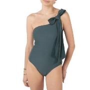 Missya Capri One Shoulder Swimsuit Dunkelgrün 38 Damen