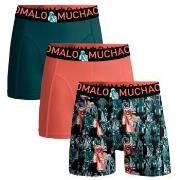 Muchachomalo 3P Cotton Stretch Camera Boxer Grün gemustert Baumwolle L...