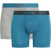 Nike 6P Dri-Fit ReLuxe Boxer Brief Grau/Blau Medium Herren