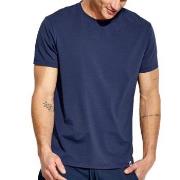 Panos Emporio Base Crew Tee Marine Ökologische Baumwolle Small Herren