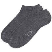 Pierre Robert 2P Wool Low Cut Socks Grau Gr 37/40