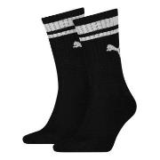 Puma 2P Crew Heritage Stripe Socks Schwarz Gr 39/42