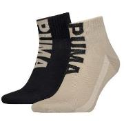 Puma 2P Men Logo Quarter Socks Sand Gr 39/42 Herren