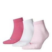 Puma 3P Quarter Socks Rosa/Weiß Gr 39/42