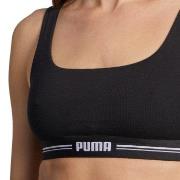 Puma BH Women Scoop Neck Top Schwarz Ökologische Baumwolle Small Damen