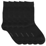 Resteröds 5P Cotton Socks Schwarz Gr 40/45 Herren