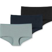 Schiesser 3P 95-5 Boyshorts Organic Cotton Schwarz/Blau Baumwolle 42 D...