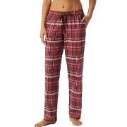 Schiesser Mix and Relax Long Flannel Pants Rot/Braun Baumwolle 38 Dame...