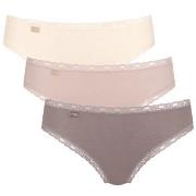 Sloggi 3P 24 7 Weekend Tai Rosa/Beige Baumwolle 38 Damen