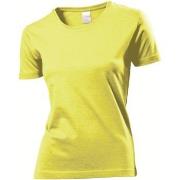 Stedman Classic Women T-shirt Gelb Baumwolle Small Damen