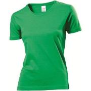 Stedman Classic Women T-shirt Grün Baumwolle Small Damen