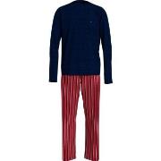 Tommy Hilfiger Original Organic Cotton Pyjama Blau/Rot Ökologische Bau...