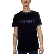 Tommy Hilfiger Sleep CN SS Tee Logo Shirt Dunkelblau Baumwolle Small H...