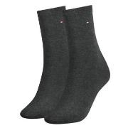 Tommy Hilfiger 2P Women Classic Casual Socks Anthrazit Gr 39/42 Damen