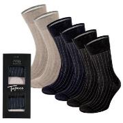 Topeco 18P Men Mercerized Cotton Multi Pack Socks Mixed Gr 41/45 Herre...