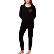 Triumph PK 03 Long Sleeve Pyjama Set Schwarz Baumwolle 38 Damen