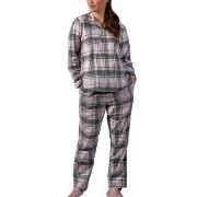 Trofe Flannel Checked Pyjamas Kariert Baumwolle Medium Damen