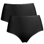 Trofe Midi Briefs Bamboo Mix 2P Schwarz Small Damen