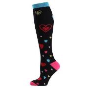 Trofe Printed Support Socks Schwarz/Rot Gr 39/42 Damen