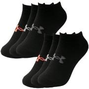 Under Armour 6P Essential No Show Socks Schwarz Polyester Strl 37/41 D...