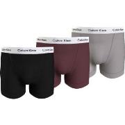 Calvin Klein 3P Cotton Stretch Trunks Schwarz/Rot Baumwolle Small Herr...