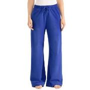 Bread and Boxers Wide Leg Lounge Pant Blau Ökologische Baumwolle Small...