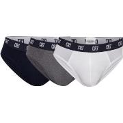 CR7 Cristiano Ronaldo 3P Basic Brief Schwarz/Grau Baumwolle Small Herr...