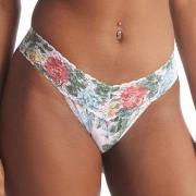 Hanky Panky 3P Printed Low Rise Thong Rosa Muster Nylon One Size Damen