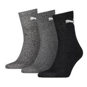 Puma 3P Short Crew Unisex Socks Grau/Schwarz Gr 39/42