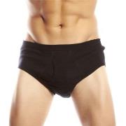 JBS Basic Fly Brief Schwarz Baumwolle Small Herren