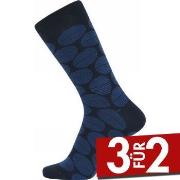 Claudio 3P Patterned Cotton Socks Marine gemustert Gr 40/47 Herren