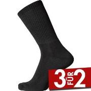 Egtved Cotton Terry Sole Sock Schwarz Gr 45/48 Herren