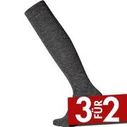 Egtved Wool Kneehigh Twin Sock Dunkelgrau Gr 45/48 Herren