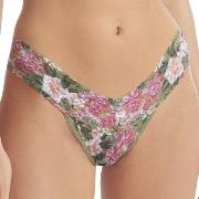 Hanky Panky 3P Printed Low Rise Thong Grün mit Blume Nylon One Size Da...