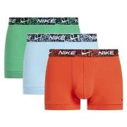 Nike 3P Everyday Essentials Cotton Stretch Trunk Orange Baumwolle Smal...