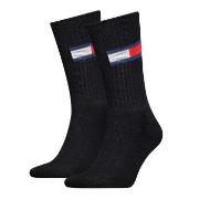 Tommy Men Uni TJ Flag Socks 2P Schwarz Gr 39/42 Herren
