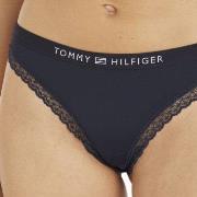 Tommy Hilfiger Tonal Logo Lace Thong Marine Small Damen